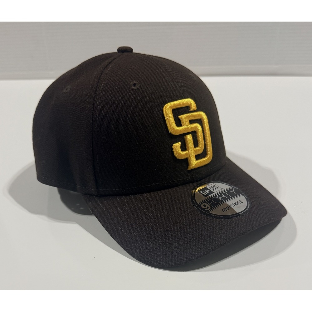 New Era 9FORTY San Diego Padres MLB Adjustable Hat Brown Gold 12351301 OSFM NWT